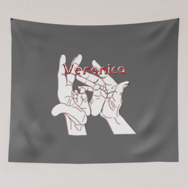 Item preview, Mother Mom holding baby feet in hands name Veronica designed and sold by 4rpixs.