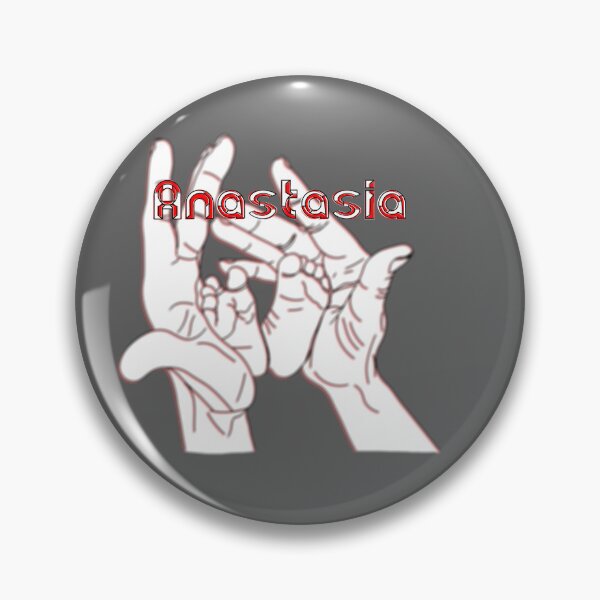 Item preview, Mother Mom holding baby feet in hands name Anastasia designed and sold by 4rpixs.