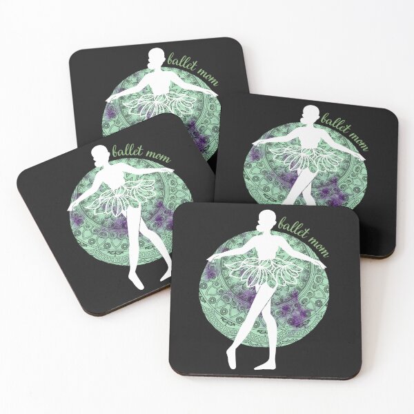 Item preview, Ballet Mom in the Moonlight gray green Mandala designed and sold by SaiSou.
