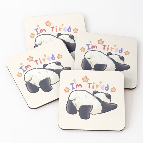 Item preview, I'm tired panda bear designed and sold by Artofmayara.