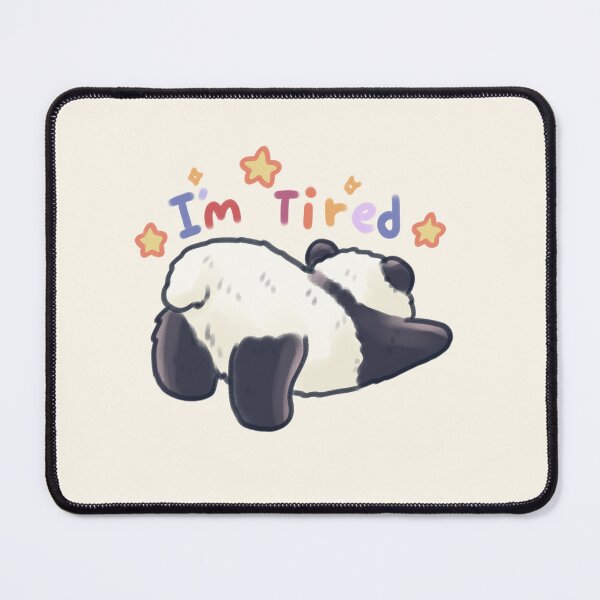 Item preview, I'm tired panda bear designed and sold by Artofmayara.