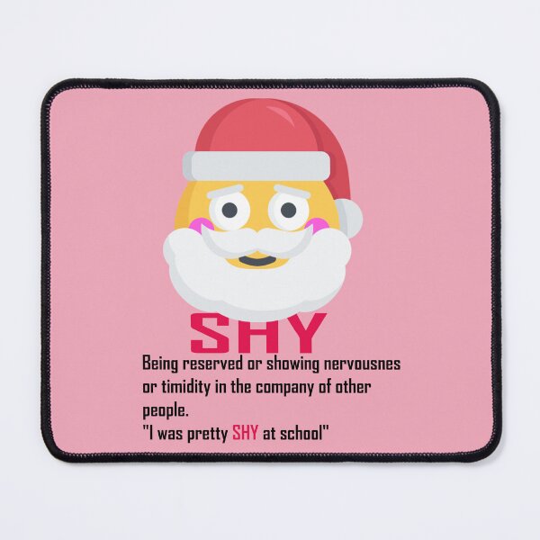 Item preview, Shy Santa – Bashful Holiday Tee designed and sold by rami cohen.