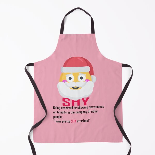Item preview, Shy Santa – Bashful Holiday Tee designed and sold by rami cohen.