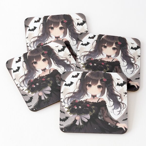Item preview, Kawaii Moon Goth-Girl designed and sold by StickyGuys.
