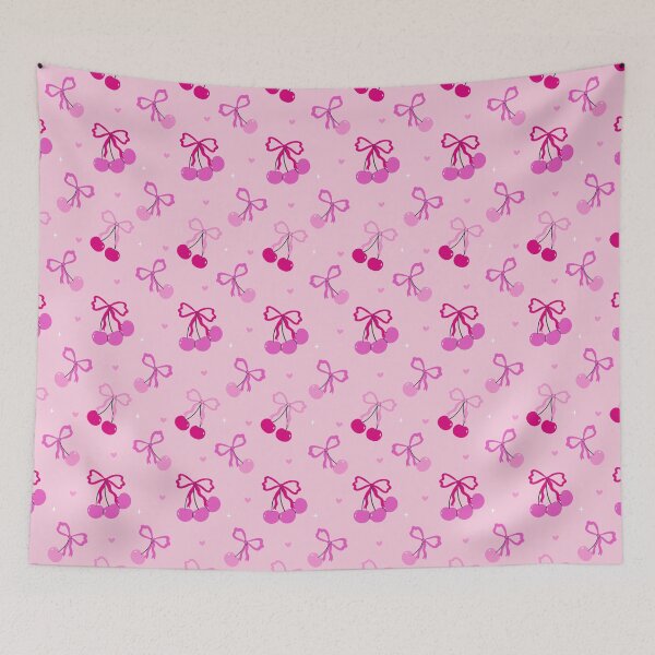 Item preview, attern with cherries and bows designed and sold by burbura.