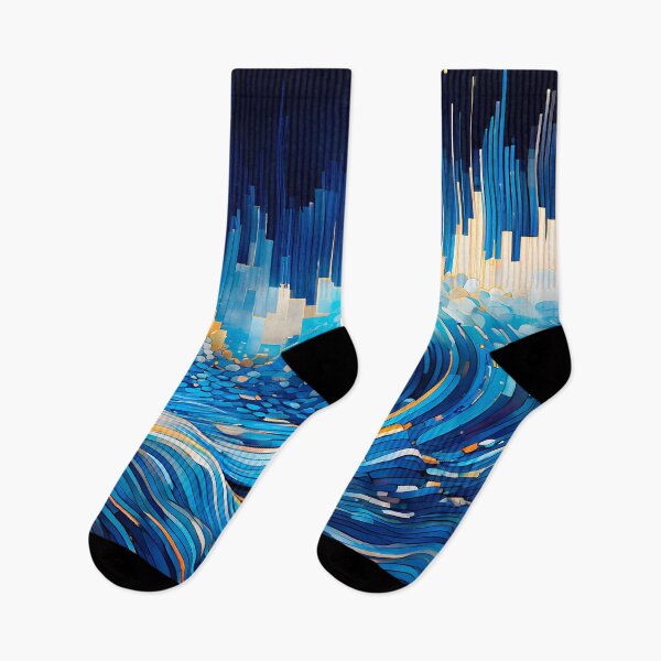 Item preview, Rhythmic Flow in Blue designed and sold by BoyFriendAI.