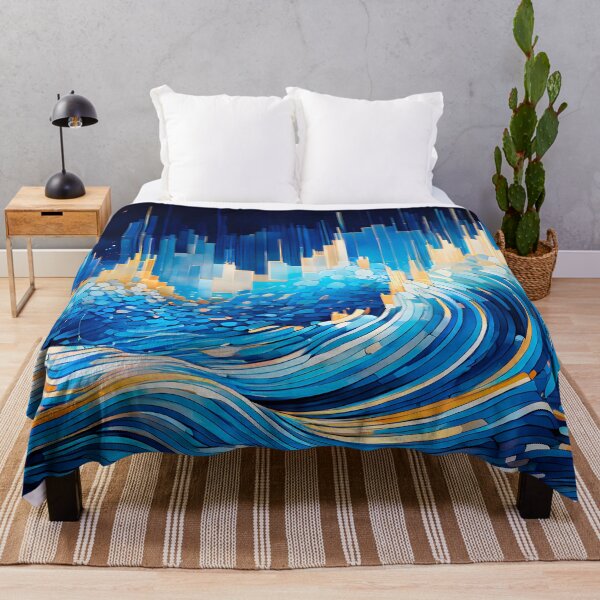Item preview, Rhythmic Flow in Blue designed and sold by BoyFriendAI.