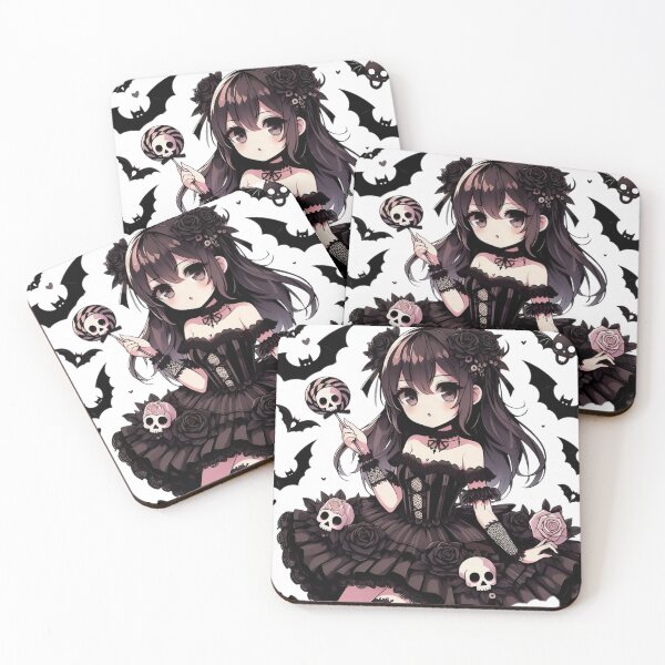 Item preview, Anime Bat Goth Girl  designed and sold by StickyGuys.
