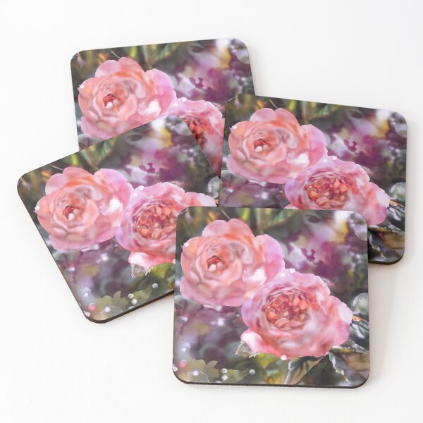Item preview, Pink Peach Roses designed and sold by MouseCatty.