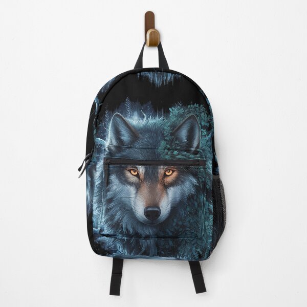 Item preview, A mystical wolf emerging from a dense magical forest designed and sold by JurekWoyArt.