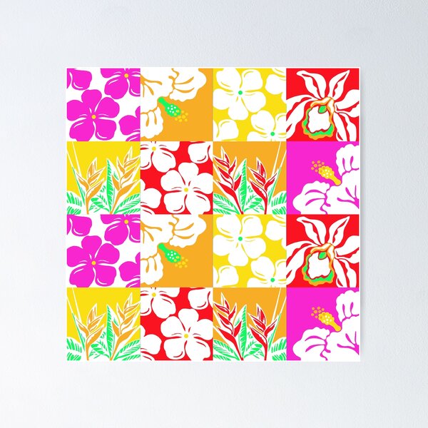 Item preview, Hawaiian Floral Country Patchwork designed and sold by Linda Maliuana.