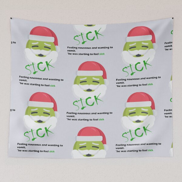Item preview, Sick Santa – Under the Weather Holiday Tee designed and sold by rami cohen.