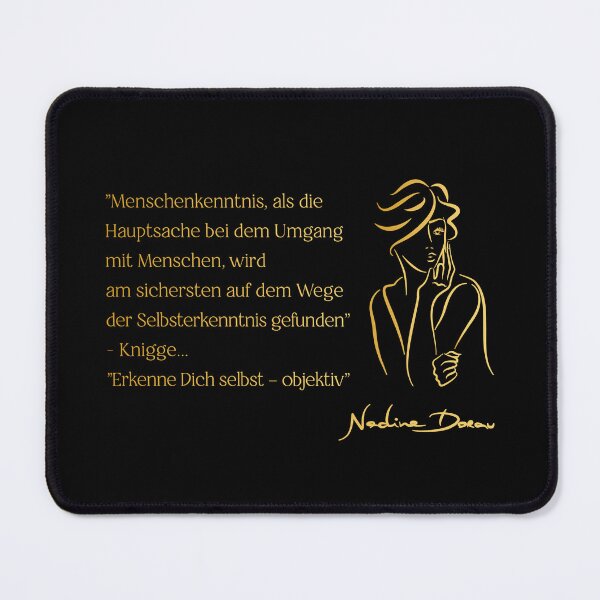 Artikelvorschau, Nadine Dorau _ Knigge Spruch | Zitat - 09 "GOLDEN SERIES" entworfen und verkauft von Nadine Dorau.