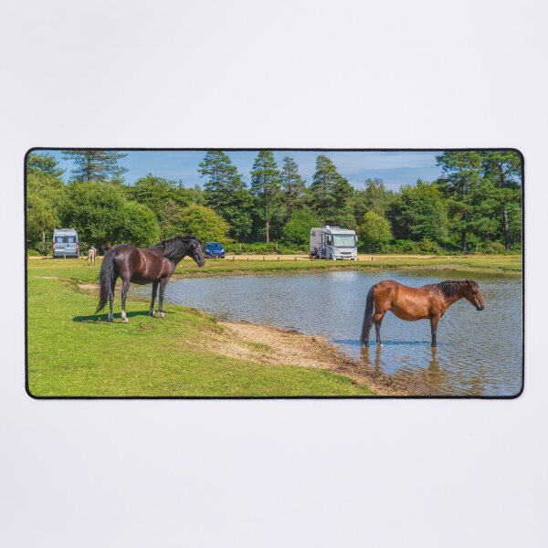 Item preview, Wild Ponies and Campervans the New Forest National Park England Uk designed and sold by acceleratorhams.