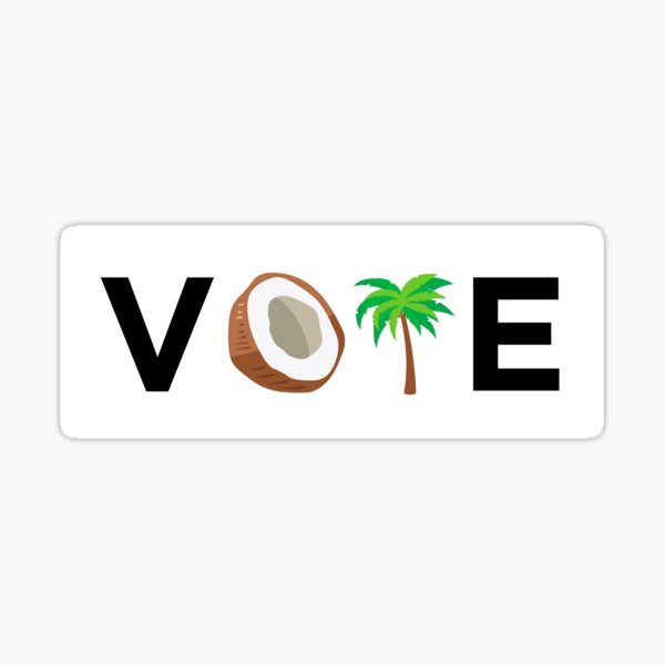Artikel-Vorschau von Wählen Sie Präsidentin Kamala Harris Save Democracy Coconut Tree Design, designt und verkauft von magentasponge.