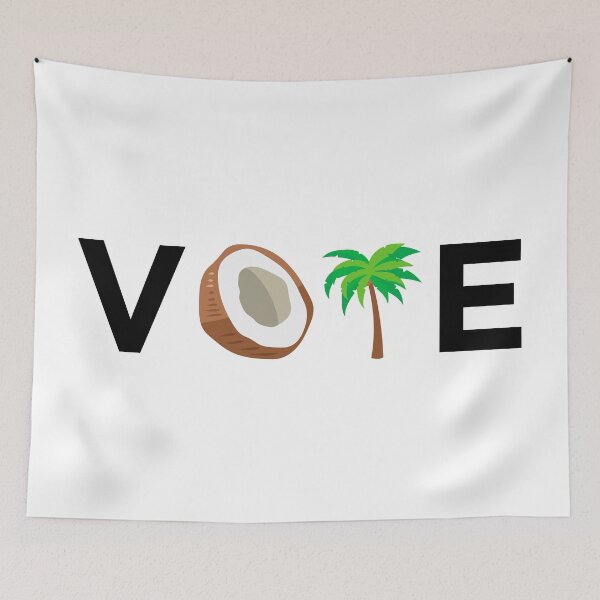 Item preview, Vote President Kamala Harris Save Democracy Coconut Tree Design designed and sold by magentasponge.