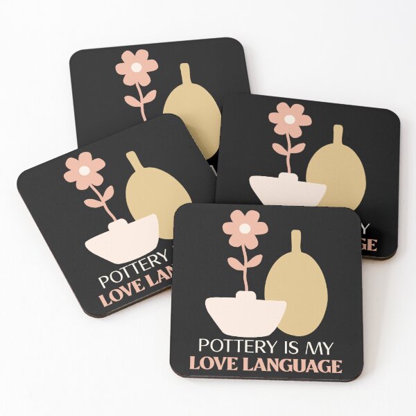 Item preview, Pottery is my Love Language - Pottery design designed and sold by TTeamDesigns.