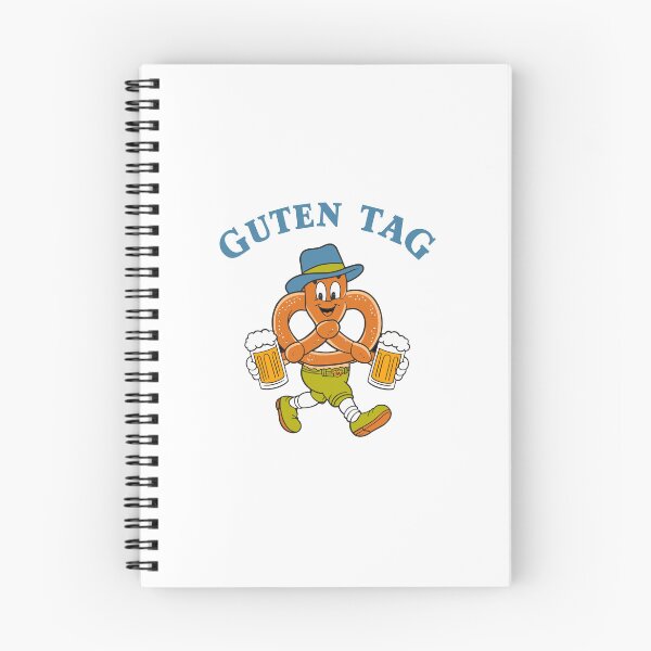 Item preview, Guten Tag Cheerful pretzel in lederhosen oktoberfest beer tracht designed and sold by w1ckerman.