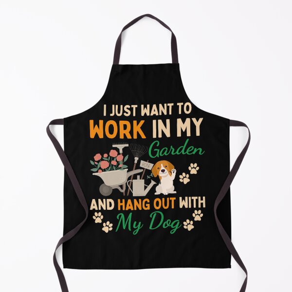 Item preview, I Just Want To Work In My Garden And Hang Out With My Dogs designed and sold by thebest-2studio.