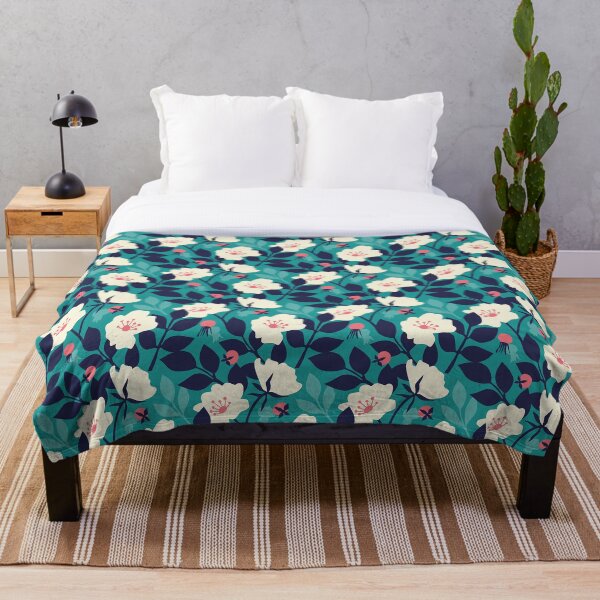Item preview, Roses and rose hips – minimalist pattern designed and sold by Melanie Penndorf.