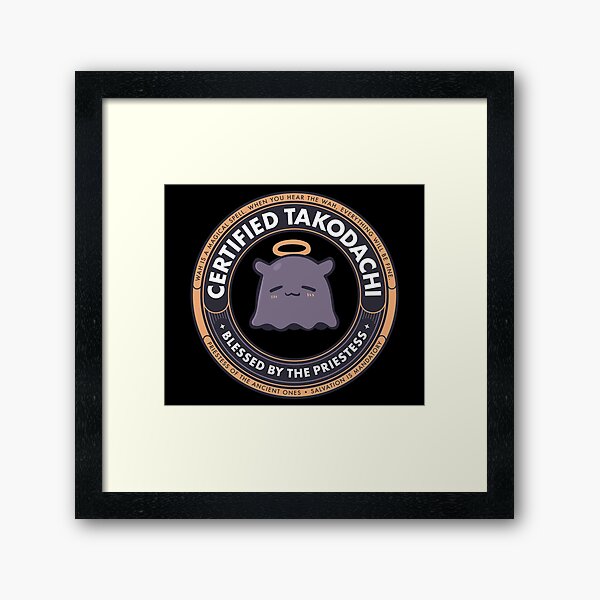 Ina'nis Certified Takodachi Framed Art Print
