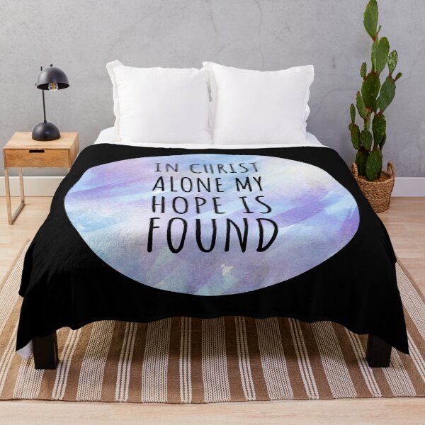 Item preview, In Christ Alone My Hope is Found,Bible Verse ,Christian Gospel Quotes, Inspirational  Christian Woman Design designed and sold by mattlee20.
