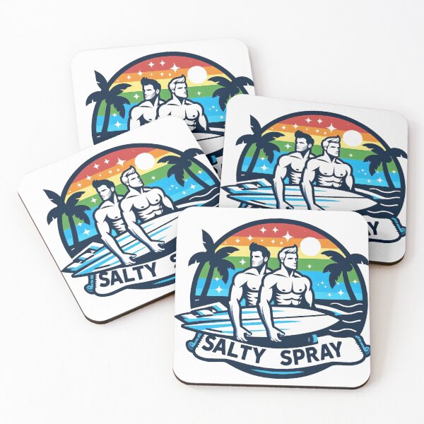 Item preview, Rainbow Surf Love designed and sold by SaltySpraySurf.