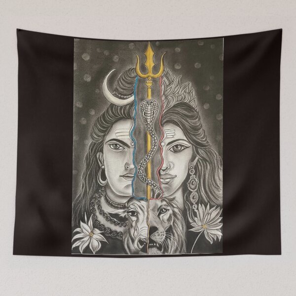 Item preview, Shiva Parvati designed and sold by FlowingPencil.