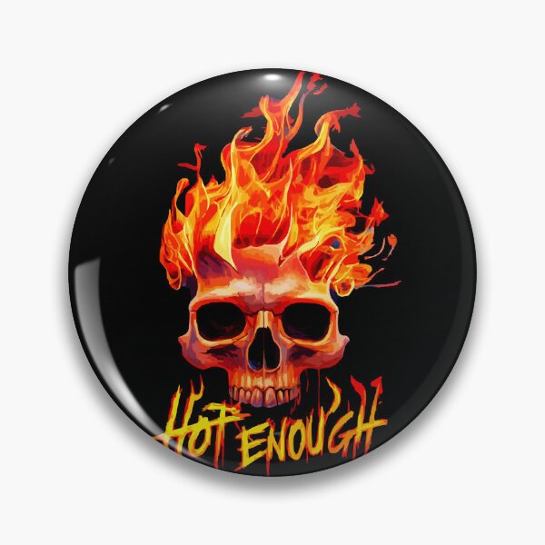 Item preview, Fiery Skull 'Hot Enough' Graphic Design designed and sold by VikArtStudio.