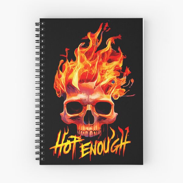 Item preview, Fiery Skull 'Hot Enough' Graphic Design designed and sold by VikArtStudio.