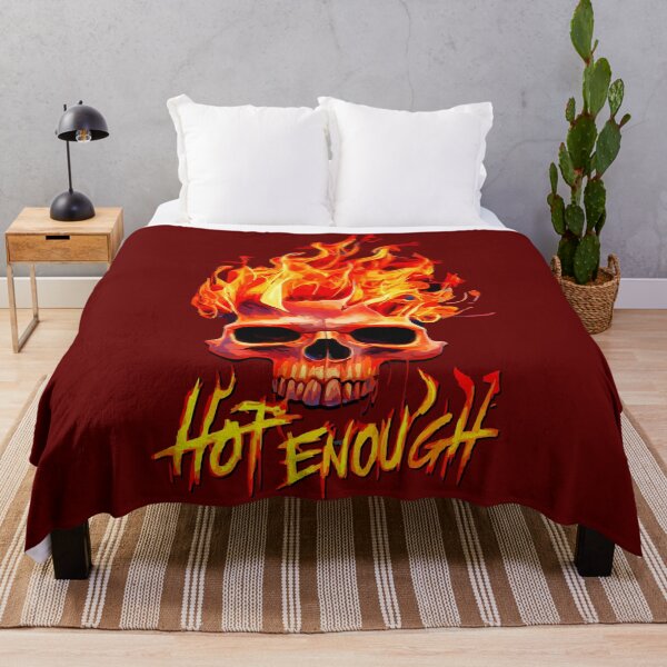 Item preview, Fiery Skull 'Hot Enough' Graphic Design designed and sold by VikArtStudio.