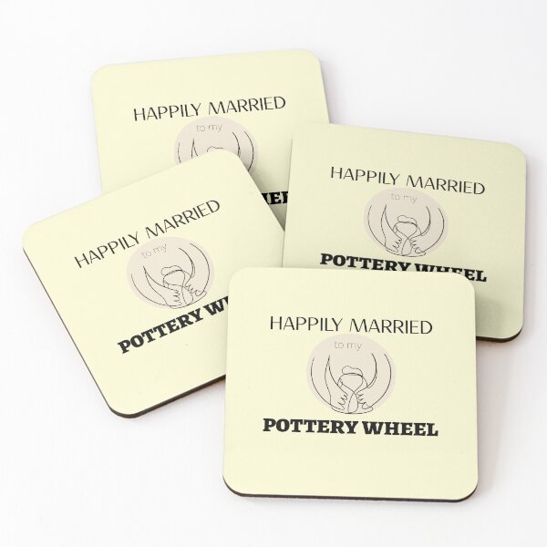 Item preview, Happily Married to my Pottery Wheel - Pottery design designed and sold by TTeamDesigns.