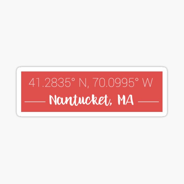 “Nantucket " Sticker by caro111111 | Redbubble