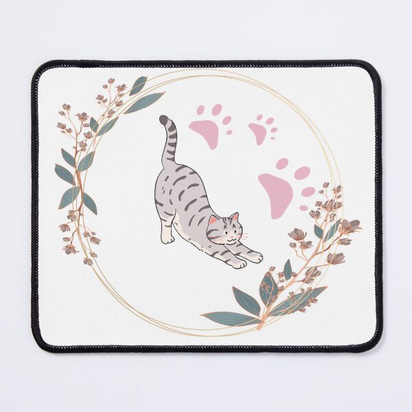 Artikelvorschau, Cat and flower entworfen und verkauft von Sara Raad.