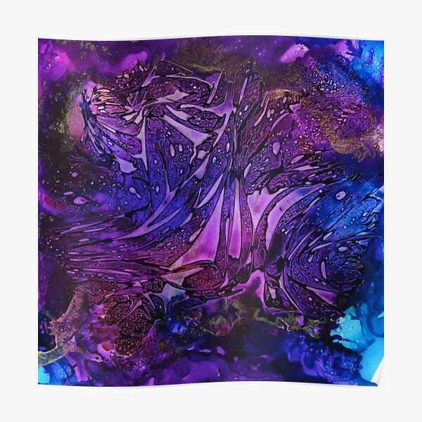 Purple Scarf Poster