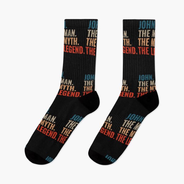 Item preview, John The Man The Myth The legend John Name Retro 70s distress designed and sold by Teelogic.