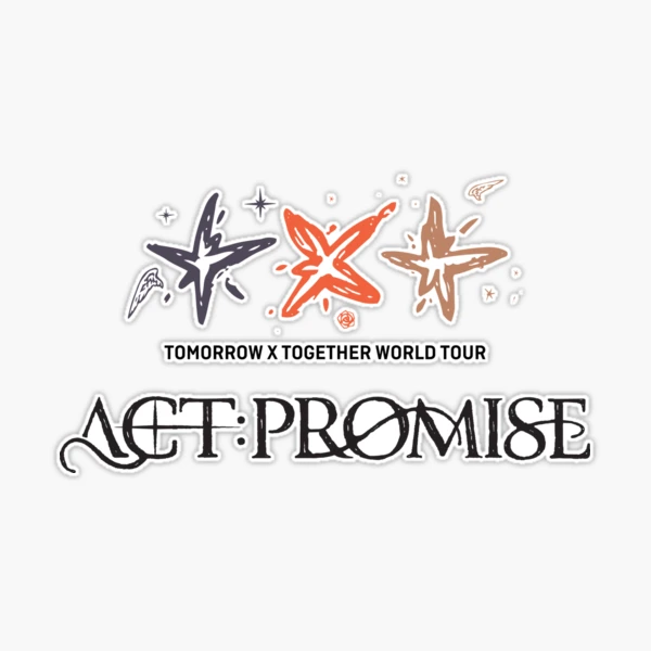TOMORROWXTOGETHER キーリング ステッカー Actpromise TOMORROW X TOGETHER LOGO KEYRING ACT: PROMISE JAPAN Concert
