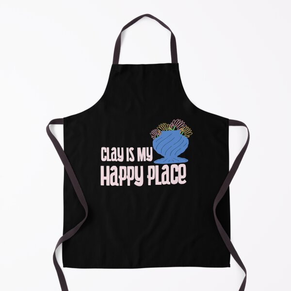 Item preview, Clay is my Happy Place - Pottery design designed and sold by TTeamDesigns.
