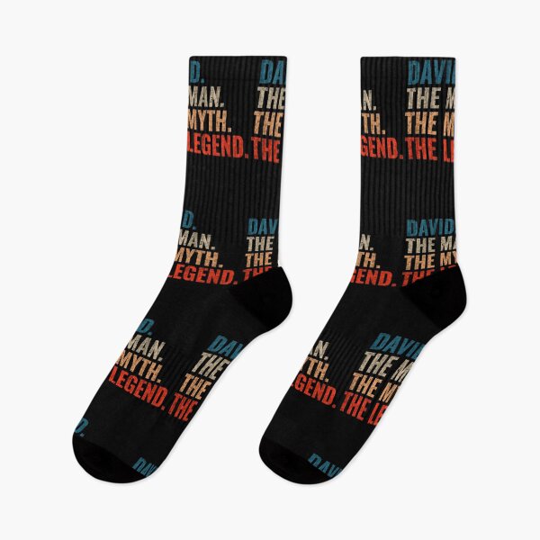 Item preview, David The Man The Myth The legend David Name Retro 70s distress designed and sold by Teelogic.