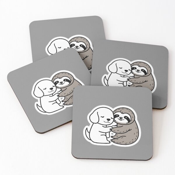 Item preview, Cute Sloth and Dog Friendship for Pug Lover designed and sold by Laugh-Lines.