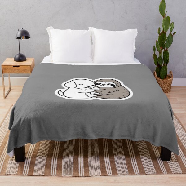 Item preview, Cute Sloth and Dog Friendship for Pug Lover designed and sold by Laugh-Lines.