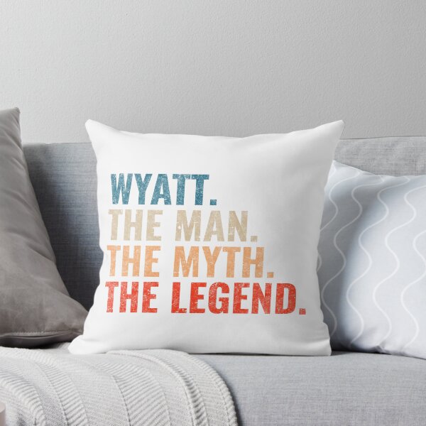 Item preview, Wyatt The Man The Myth The legend Wyatt Name Retro 70s distress designed and sold by Teelogic.