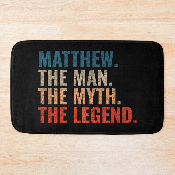 Item preview, Matthew The Man The Myth The legend Matthew Name Retro 70s distress designed and sold by Teelogic.