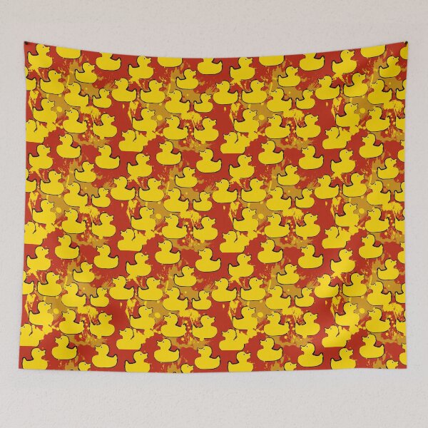 Item preview, pop art plastic ducks pattern designed and sold by pauloneill-art.