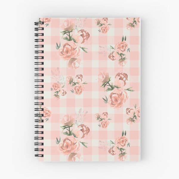 Item preview, Gingham Cute Pink Flowers designed and sold by Anis Illustration.