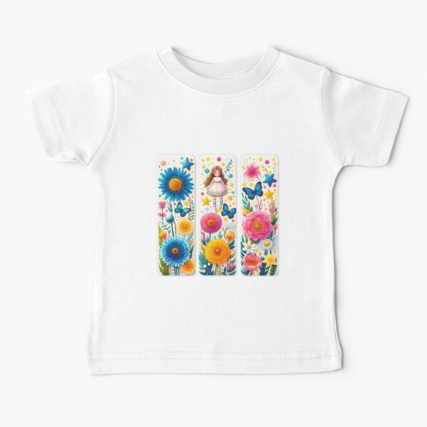 Item preview, whimsical girl in garden designed and sold by aliraweb.