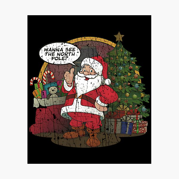 Item preview, Wanna See The North Pole 1983 - Santa Claus designed and sold by marnisa.