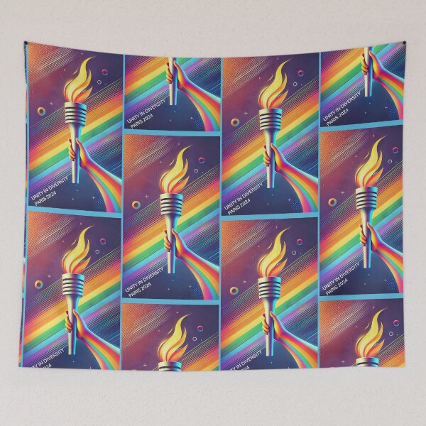 Item preview, LGBTIQ+ Unity in Diversity Olympic Paris 2024 designed and sold by PrideDownUnder.