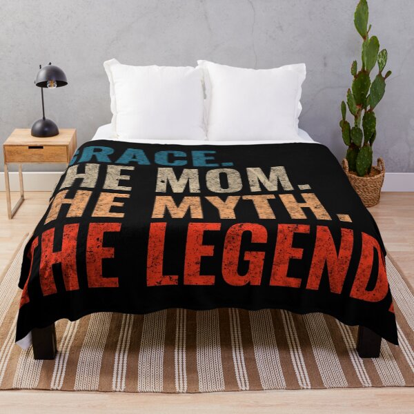 Item preview, Grace The Mom The Myth The legend Grace Name Retro 70s distress designed and sold by Teelogic.