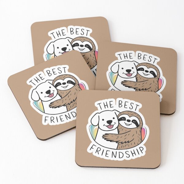 Item preview, Copy of Cute Sloth and Dog Friendship for Best Friends designed and sold by Laugh-Lines.